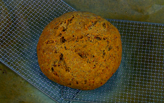 Pan de zanahoria sin gluten vegano