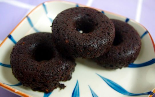 Donuts de camote y chocolate