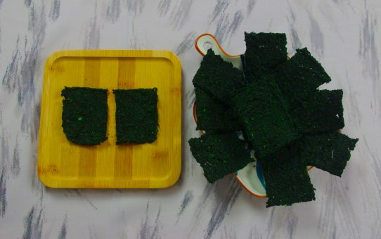 Crackers verdes súper nutritivas